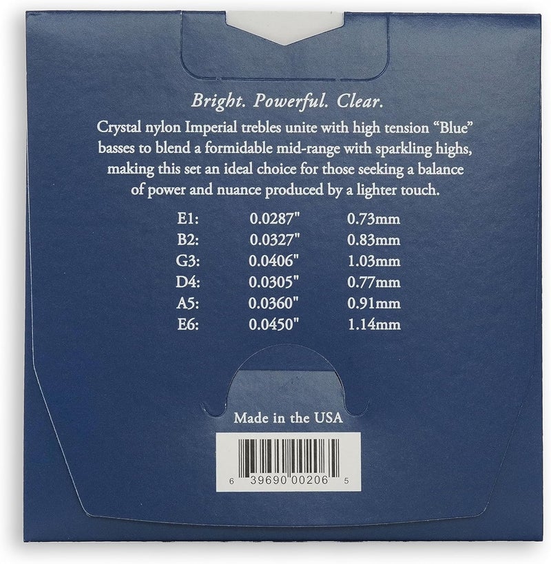 Augustine Strings Imperial High Tension - Premium Crystal Nylon Classical Guitar Strings - Produced in New York by the Manufacturer of the Original Nylon String - 2 Sets - Image 2